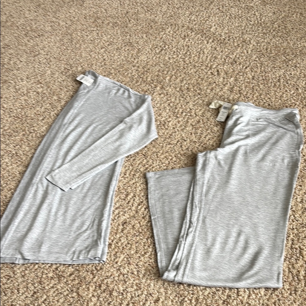 SOMA lounge set Gray Long Sleeve Wrap and Pants Set